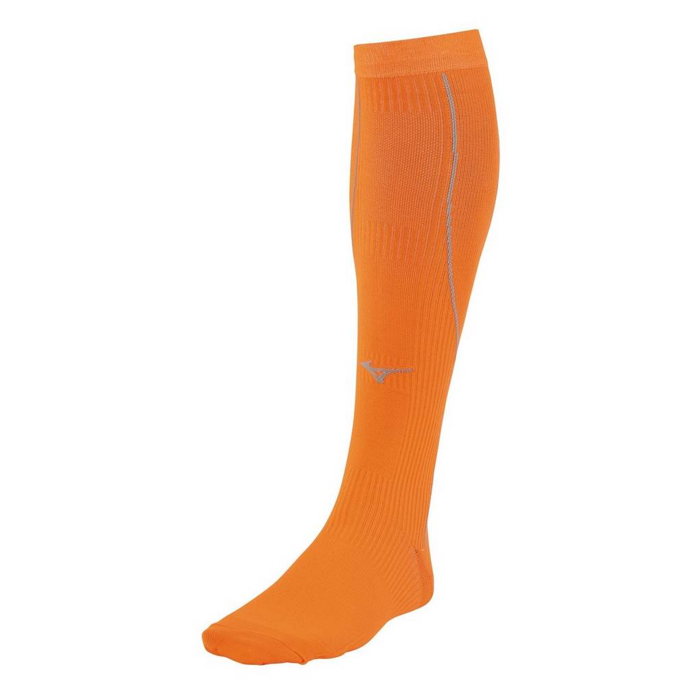 Mizuno Men's Compression Running Socks Orange (421543-KHM)